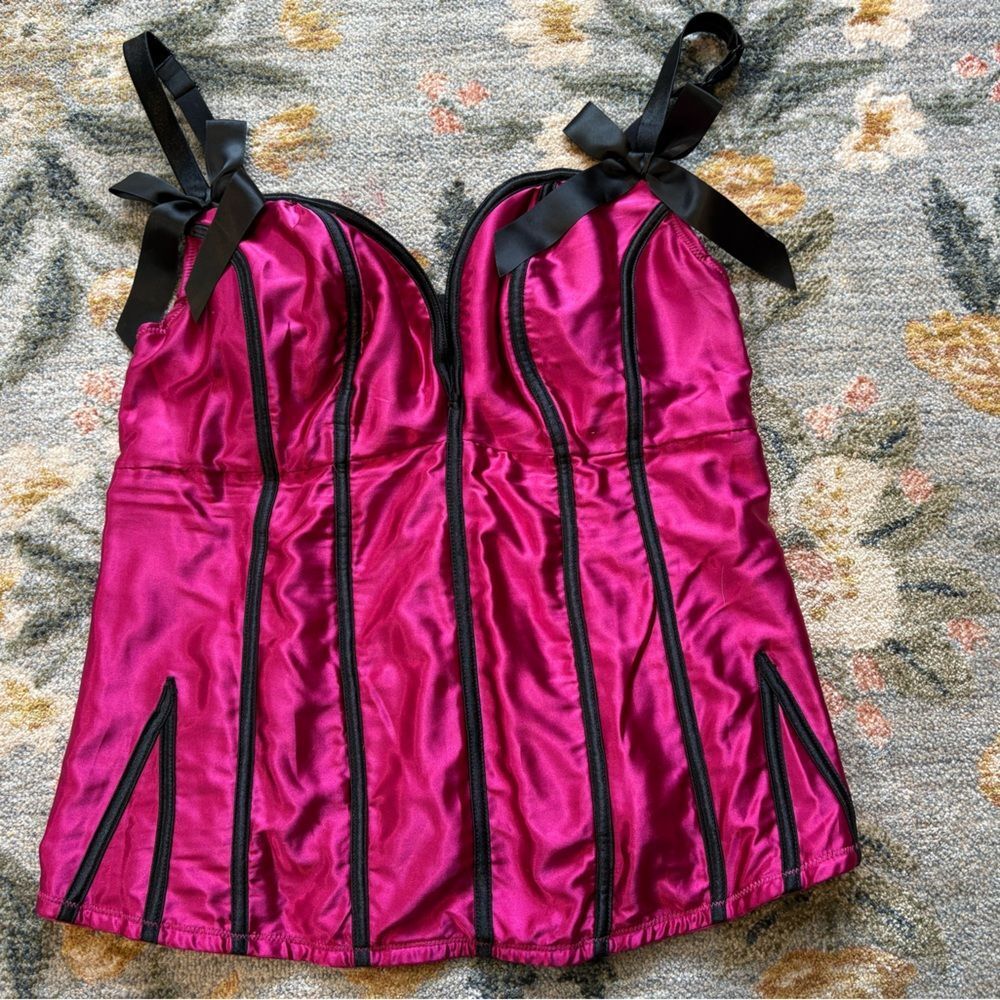 Cacique Satin Corset Bustier Sexy Top 18/20